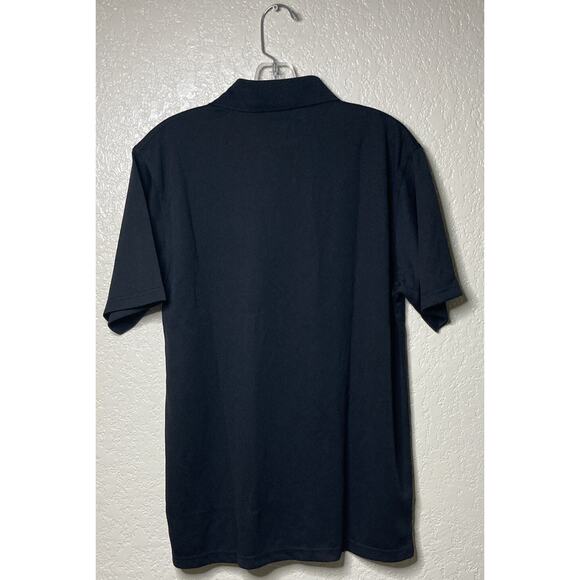 EZ Mart Employee Polo Shirt Size Small Crew Uniform Black Short Sleeve Pullover - Picture 7 of 7